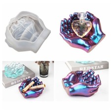 Hand Shape Silicone Ashtray Resin Mold Holder DIY Tray Mould Epoxy Craft