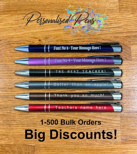Personalised pens 500 bulk - personalised,