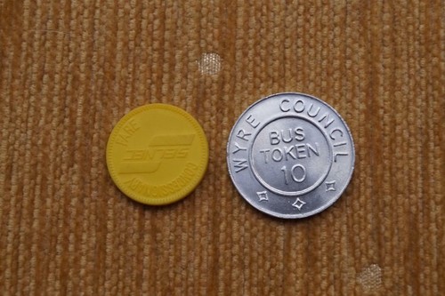 Two vintage transport - , tokens