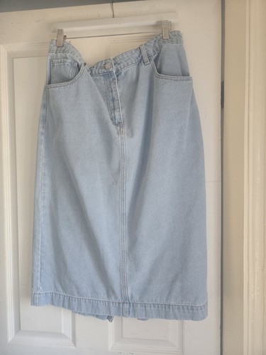 Wallis midi denim - skirt, pale
