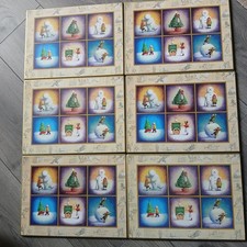 Cloverleaf Christmas Placemats Snowman x 6 Tablemats