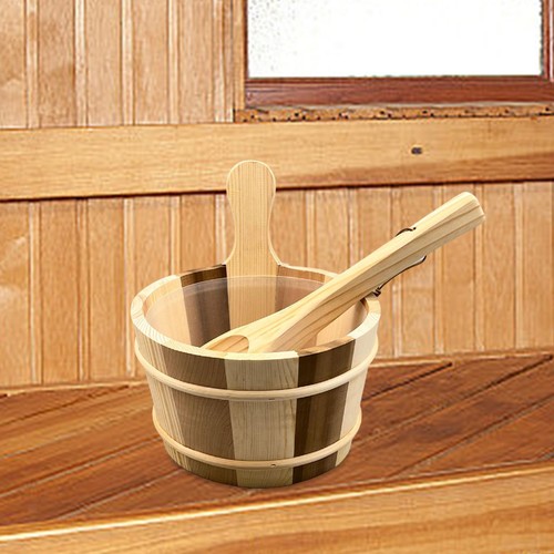 Wooden sauna bucket - sauna, and