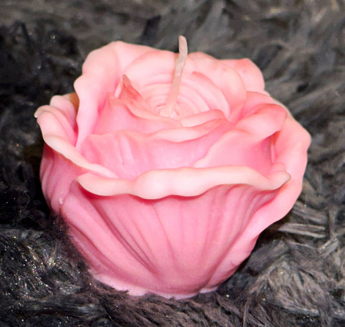 Rose shaped candles