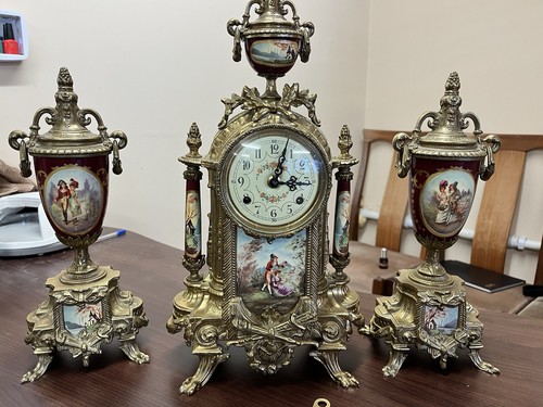 Italian german mantle clock - mantle,