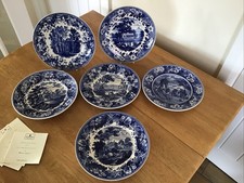 Wedgwood 9 Inch Blue And White