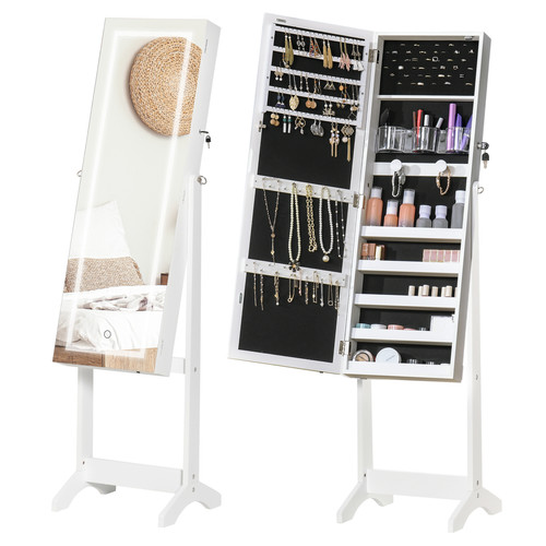 Mirrored jewellery cabinet - jewellery, led