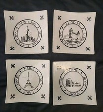 Decorative Glass Plates 6.5 In