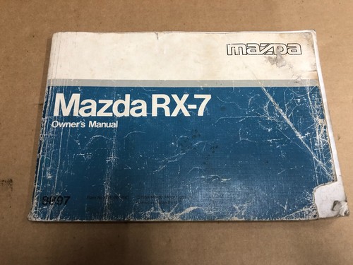 Mazda rx7 owners manual - manual,