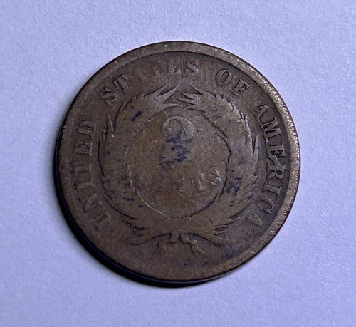 1865 cent piece - two,