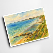 A6 PRINT - Whitsand Bay from