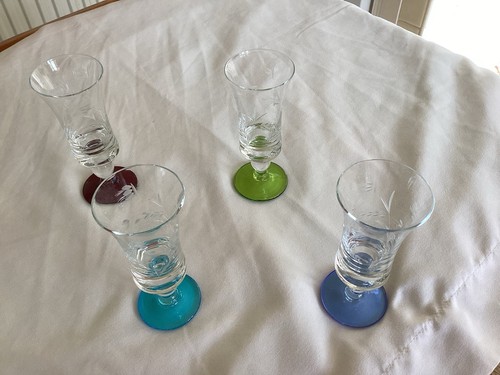 Set four sherry glasses - set,