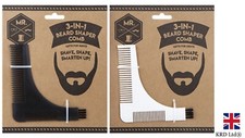 Men Beard Shaping Comb & Brush