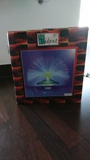 VTG 1990'S TRIDENT UFO FIBRE OPTIC COLOUR CHANGING LAMP SILVER BASE IMMACULATE