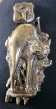 Antique Isle of Manx Cat Brass