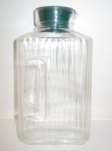 Vtg arc ribbed clear - ribbed, glass