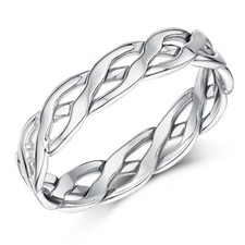 9ct White Gold Hand Made