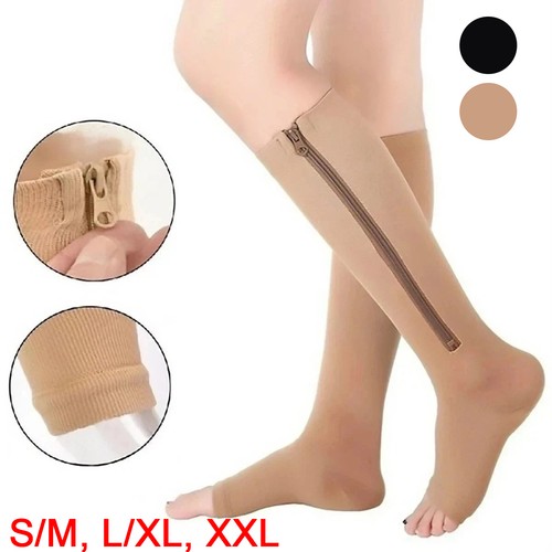 Zip compression socks high - socks,