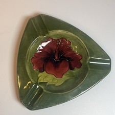 Moorcroft Ashtray Hibiscus