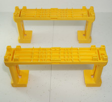 Tomy Tomica World Track Yellow Double Bridge Support Girders Thomas X2 Raisers