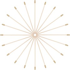 20pcs wooden flag poles - wooden,