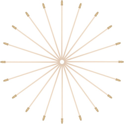 20pcs wooden flag poles - 20pcs,