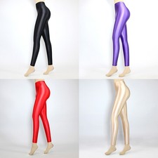 Glossy Spandex Women Girl High