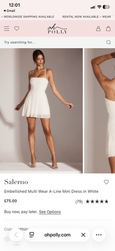Polly white beaded dress - oh,