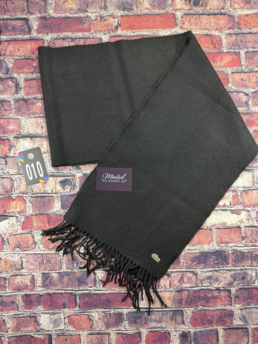 Black lacoste scarf - black,