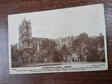 Westminster Abbey London Beagles Postcard Posted 1968?? Old Stamp?
