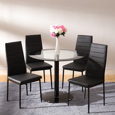 Glass Round Dinning Table +