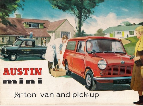 Austin mini ton van - mini, 1/4