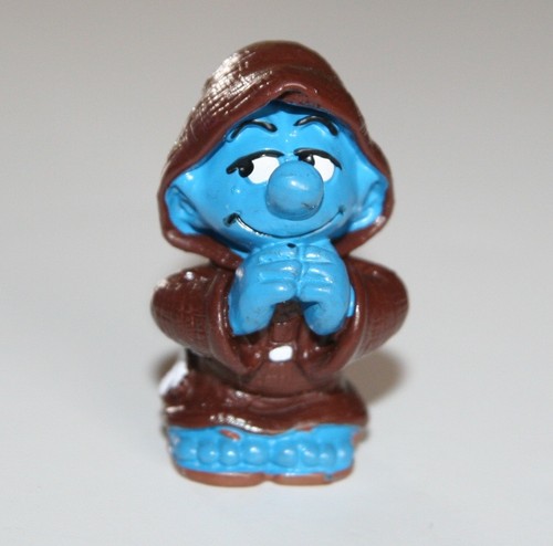 Schleich monk smurf figure - schleich,