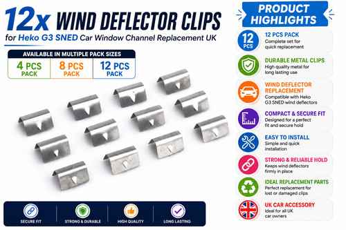 12x wind deflector clips for - clips,