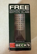 Vintage Becks Art Of Becks Glass By Damien Hirst 'Opium Spot' Limited Edition