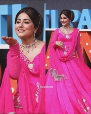 BURNT PINK MOTI MIRROR LONG