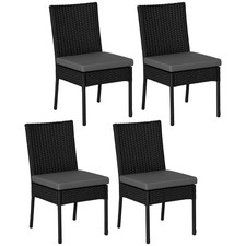 Outsunny 4 PCs Rattan Garden