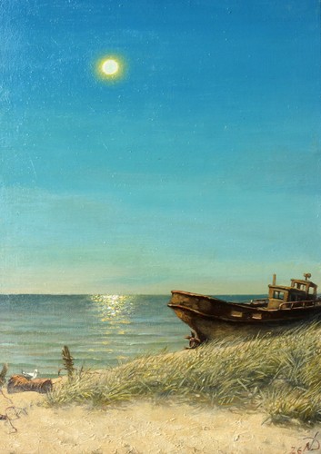 Original oil painting seascape - original,