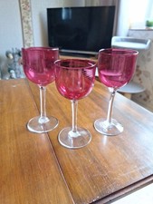 3 Antique Tall Stemed