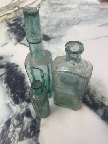 Antique vintage aqua - 3, x
