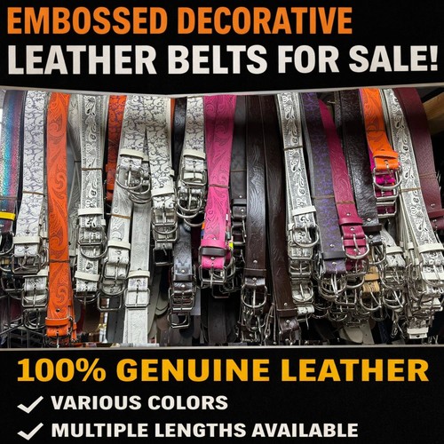 Clearance belts leather belts