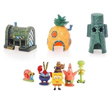 6pcs SpongeBob Aquarium