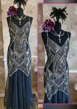 miss selfridge black silver