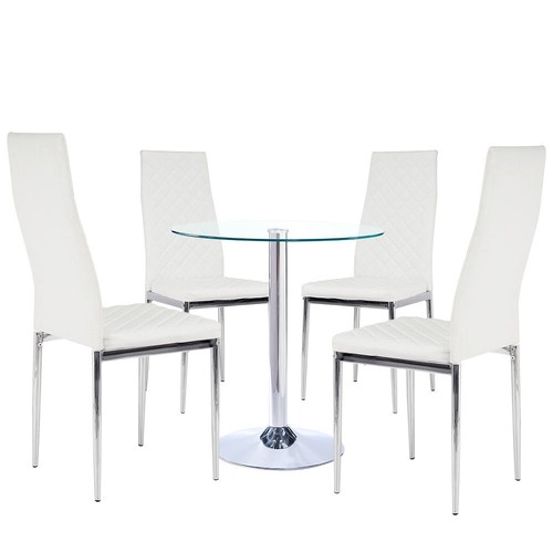 Round dining table white - dining,