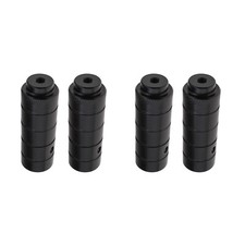 2 Pairs of Black Anti-slip BMX Rear Footrest Stunt Pegs 110x38mm for Fixed Gear