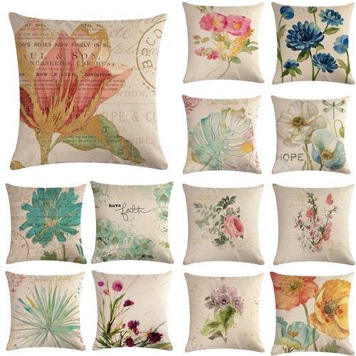 Floral cojines aquarelle - floral, couch
