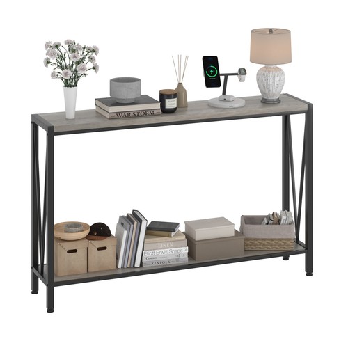 Slim narrow console table - narrow, 43"