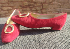 Firenze Red Suede Leather