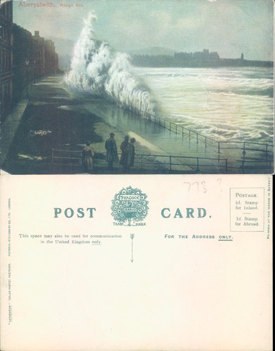 Aberystwyth rough sea peacock - sea,