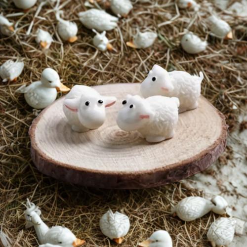 Pcs miniature resin sheep - resin,