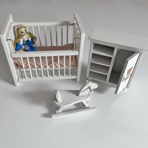 Vintage dolls house nursery - house,